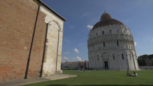 Zabytki Piazza Del Duomo Piza — Wideo stockowe