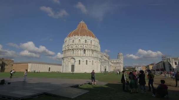Das Baptisterium Des Johannes Pisa — Stockvideo