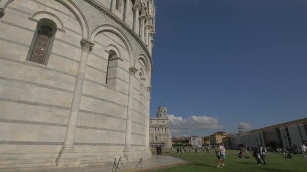 Pisa Piazza Del Duomo — Stok video