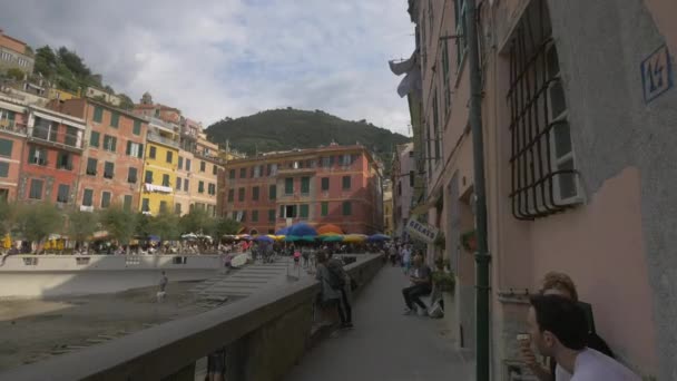 Streets Vernazza Cinque Terre — Stockvideo
