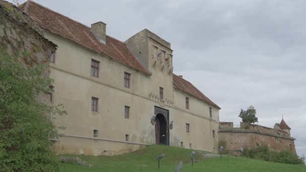 守卫城堡的主立面 — 图库视频影像