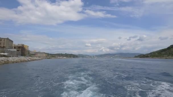 Portovenere Yakınlarındaki Ligurian Denizi — Stok video