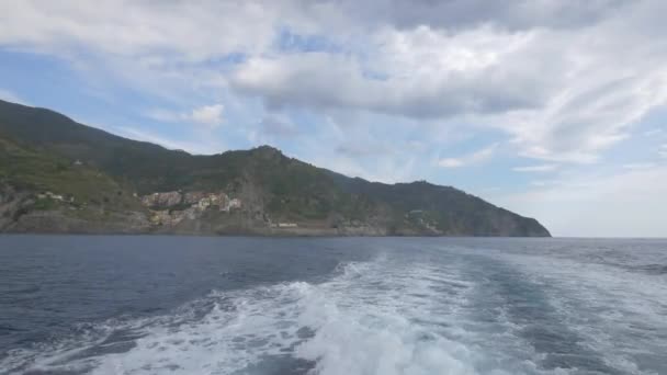 Kustlijn Van Cinque Terre — Stockvideo