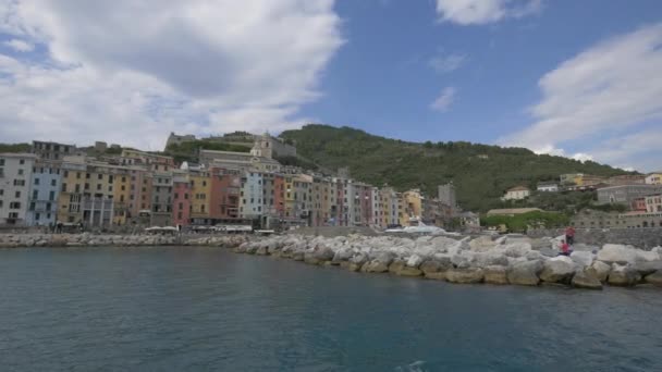 Porto Venere Στην Περιοχή Cinque Terre — Αρχείο Βίντεο