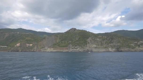 Kustlijn Van Nationaal Park Cinque Terre — Stockvideo