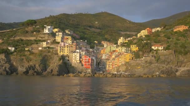 Het Dorp Riomaggiore Cinque Terre — Stockvideo