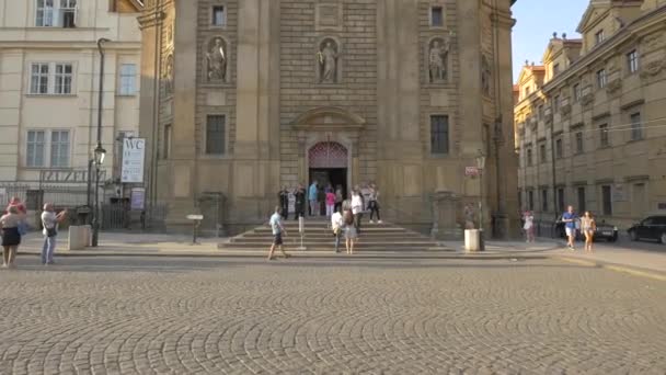 Suonare Trombe Nella Chiesa San Francesco Assisi — Video Stock