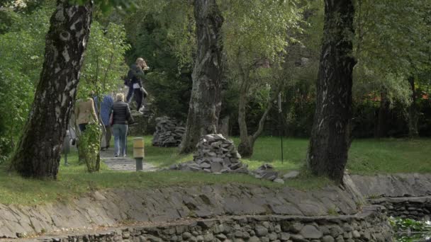 Caminar Parque Real — Vídeos de Stock