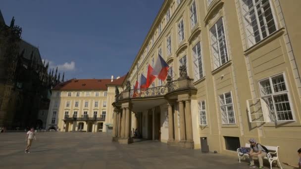 布拉格城堡档案馆大楼 — 图库视频影像