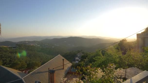 Panoramautsikt Från Bergstopp — Stockvideo