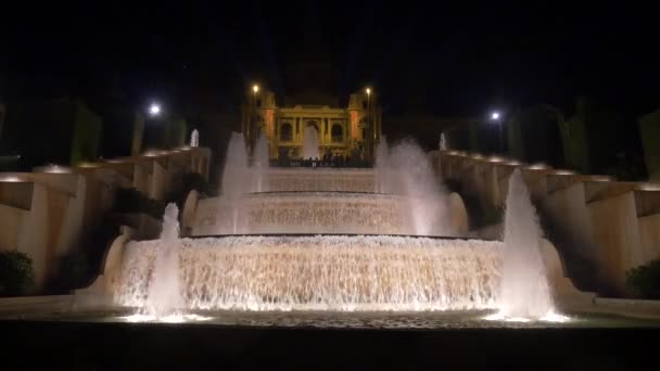 Fontaine Palais National Barcelone — Video