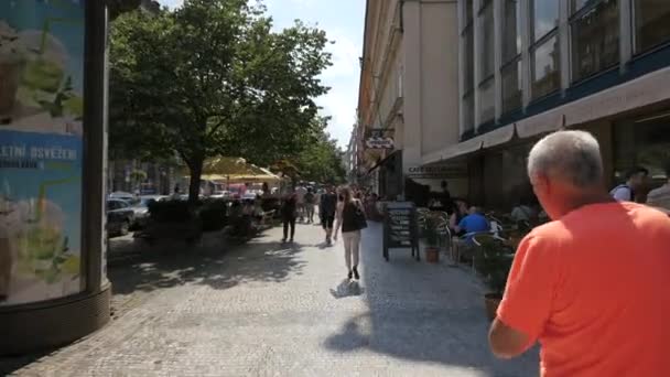 Promenade Dans Les Magasins Restaurants Rue Prikope — Video