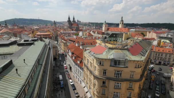 Hoge Hoek Uitzicht Pachtovsky Palace — Stockvideo