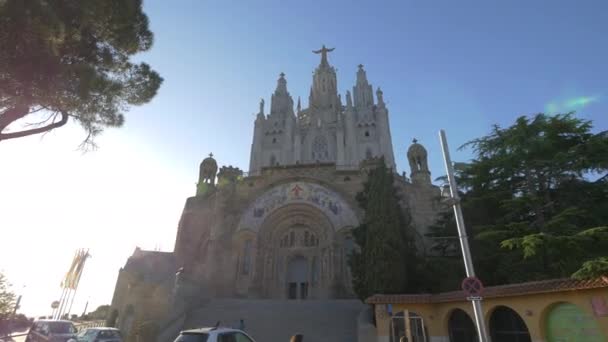 Jesu Tempel Barcelona — Stockvideo