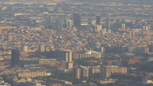 Panoramautsikt Över Barcelona — Stockvideo