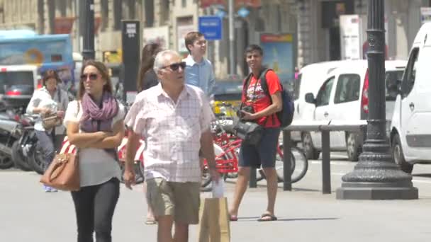 Turiști Oraș — Videoclip de stoc