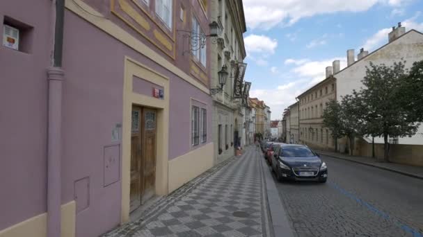 Улица Увоз Огюст Чехия — стоковое видео