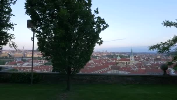 Città Vista Castello Praga — Video Stock