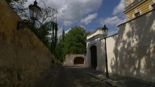 Kapucinska Street Πράγα Τσεχική Δημοκρατία — Αρχείο Βίντεο