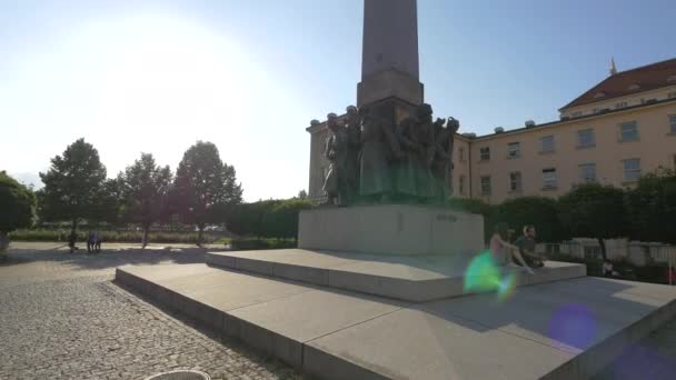 Czechoslovak Legion Monument — Stock Video