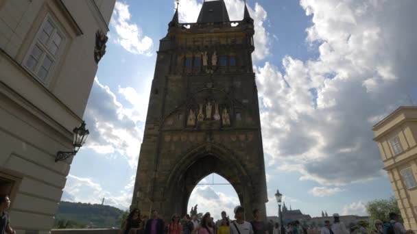 Torre Del Ponte Della Città Vecchia — Video Stock