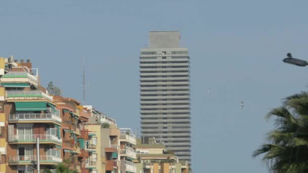 Mapfre Tower Port Olimpic Barcelona — Stock video