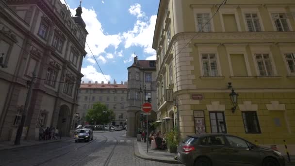 Οδός Letenska Στην Πράγα — Αρχείο Βίντεο