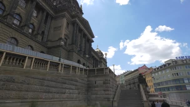 Escaleras Frente Museo Nacional — Vídeos de Stock