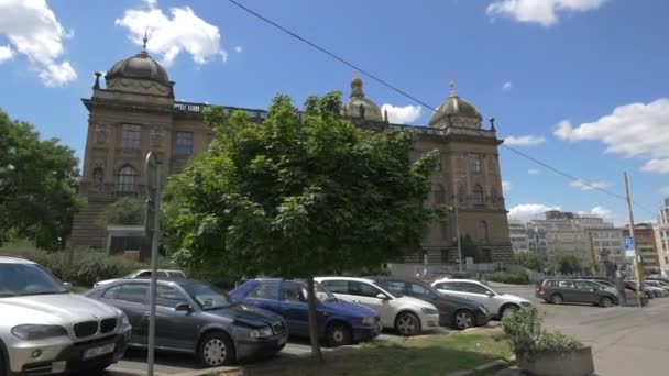 National Museum Seen Vinohradska Street — 비디오