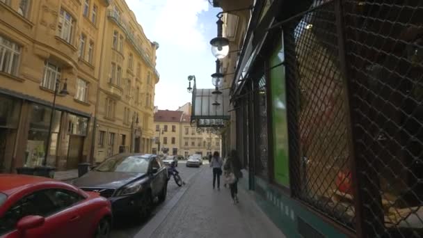 Utsikt Över Prasne Brany Gatan — Stockvideo