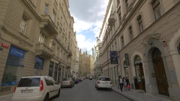 Здания Улице Майселова — стоковое видео