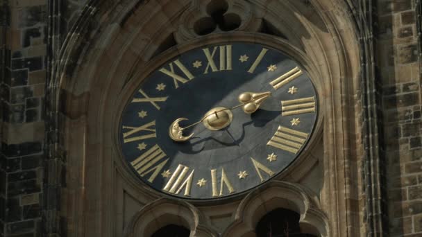 Часы Собора Святого Вита — стоковое видео