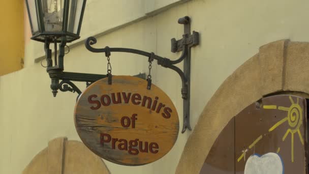 Сувеніри Праги — стокове відео