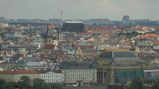 Stadtbild Von Prag Tschechische Republik — Stockvideo