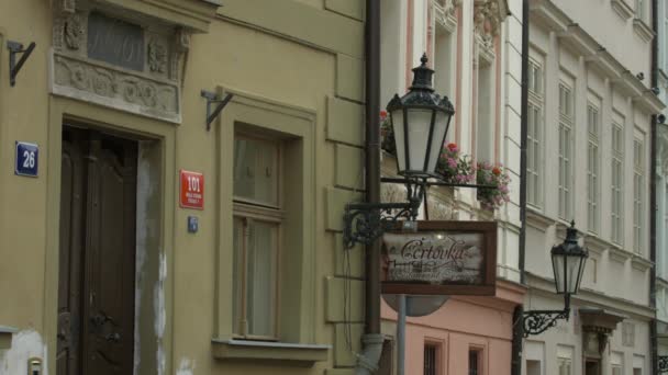 Vista Del Signo Del Restaurante Certovka — Vídeos de Stock