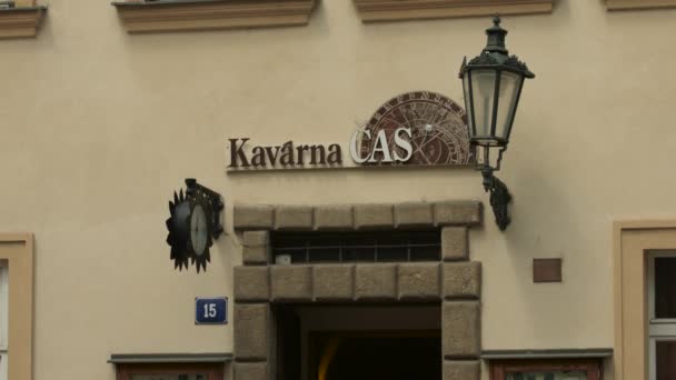 Kavarna Casレストラン プラハ チェコ — ストック動画