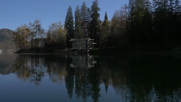Будинки Берегах Озера — стокове відео
