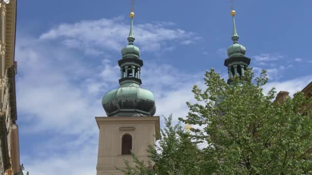 Torens Van Kerk Van Sint Gallus — Stockvideo