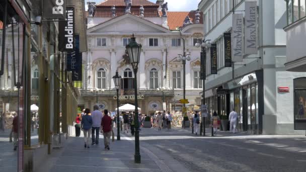 Havirska Street Praag Tsjechië — Stockvideo