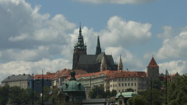 Vitus Cathedral Other Buildings — 图库视频影像