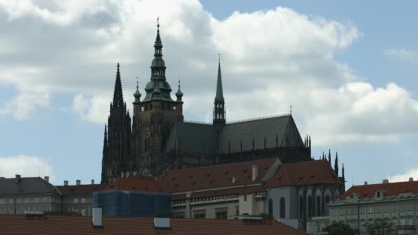 チェコ共和国プラハの聖ヴィート大聖堂 — ストック動画