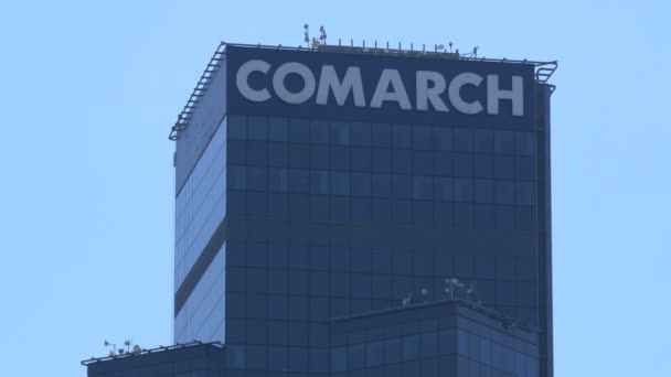 Logo Comarch Szczycie Central Tower — Wideo stockowe
