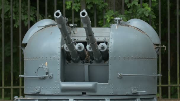 ポーランド陸軍博物館での軍用装甲兵器 — ストック動画