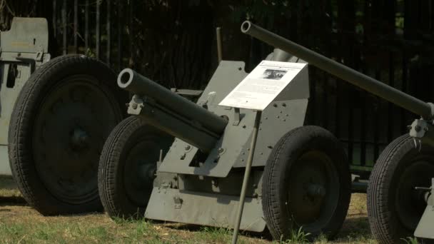 Military Exhibits Polish Army Museum — Stock Video