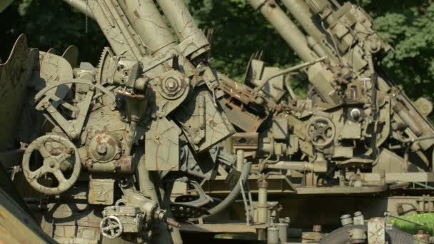 Polonya Ordu Müzesi Ndeki Bileşenler Devreler — Stok video