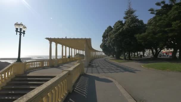 Pergola Sul Lungomare Foz Porto — Video Stock