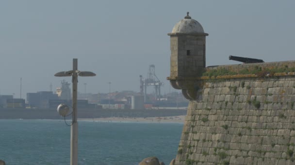 Vista Una Torre Fortaleza — Vídeos de Stock