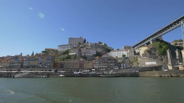 Buildings River Porto — Stock Video