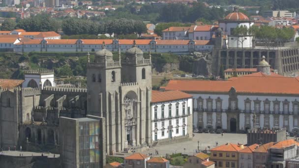 Cattedrale Porto Monastero Serra Pilar — Video Stock