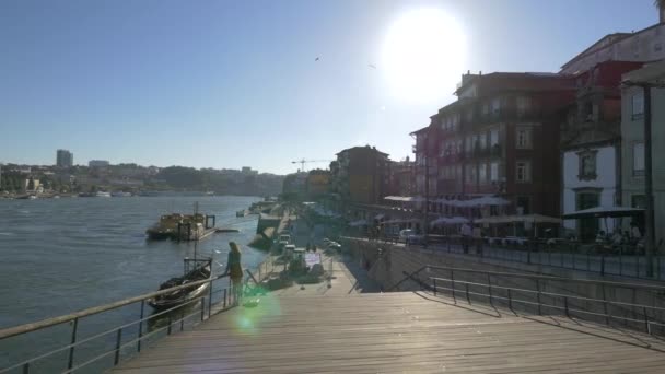 Quai Rivière Dans Après Midi — Video